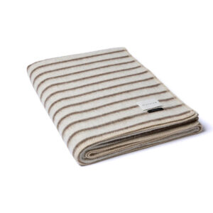 Lee Heirloom Blanket in Cocoa Stripe