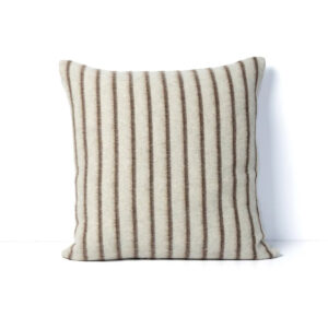 Lee Heirloom Throw Pillow 23" in Cacao Stripe